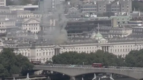 Somerset House Fire Contained by London Fire Brigade