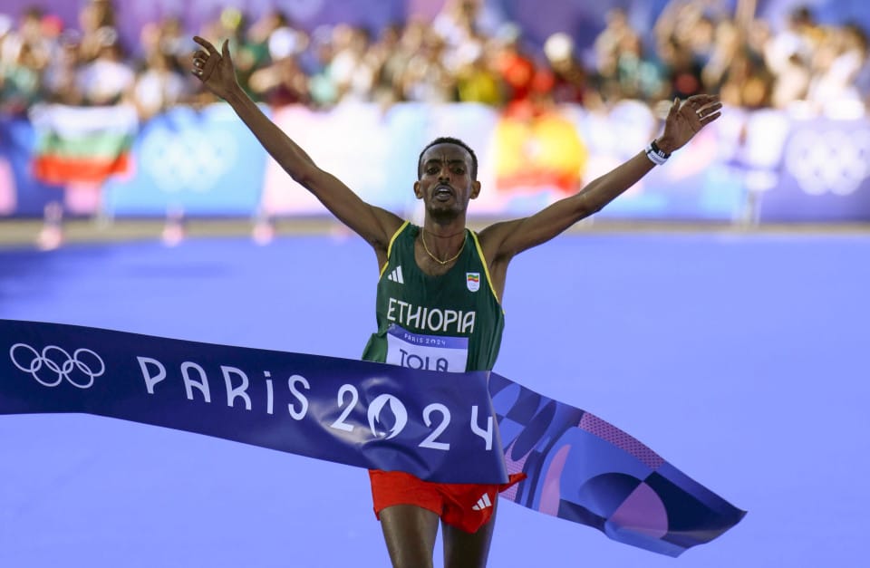 Tamirat Tola Wins Marathon Gold, Breaks Olympic Record