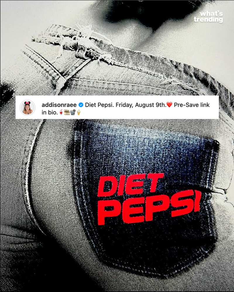 Addison Rae's Diet Pepsi Song Sparks Fan Debates post image